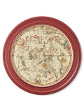 Explore c.1820 Map of Constellations Round Frame Red for sale online
