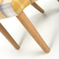 Explore classic yellow check dining chair online