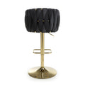 Explore contemporary black velvet bar stool