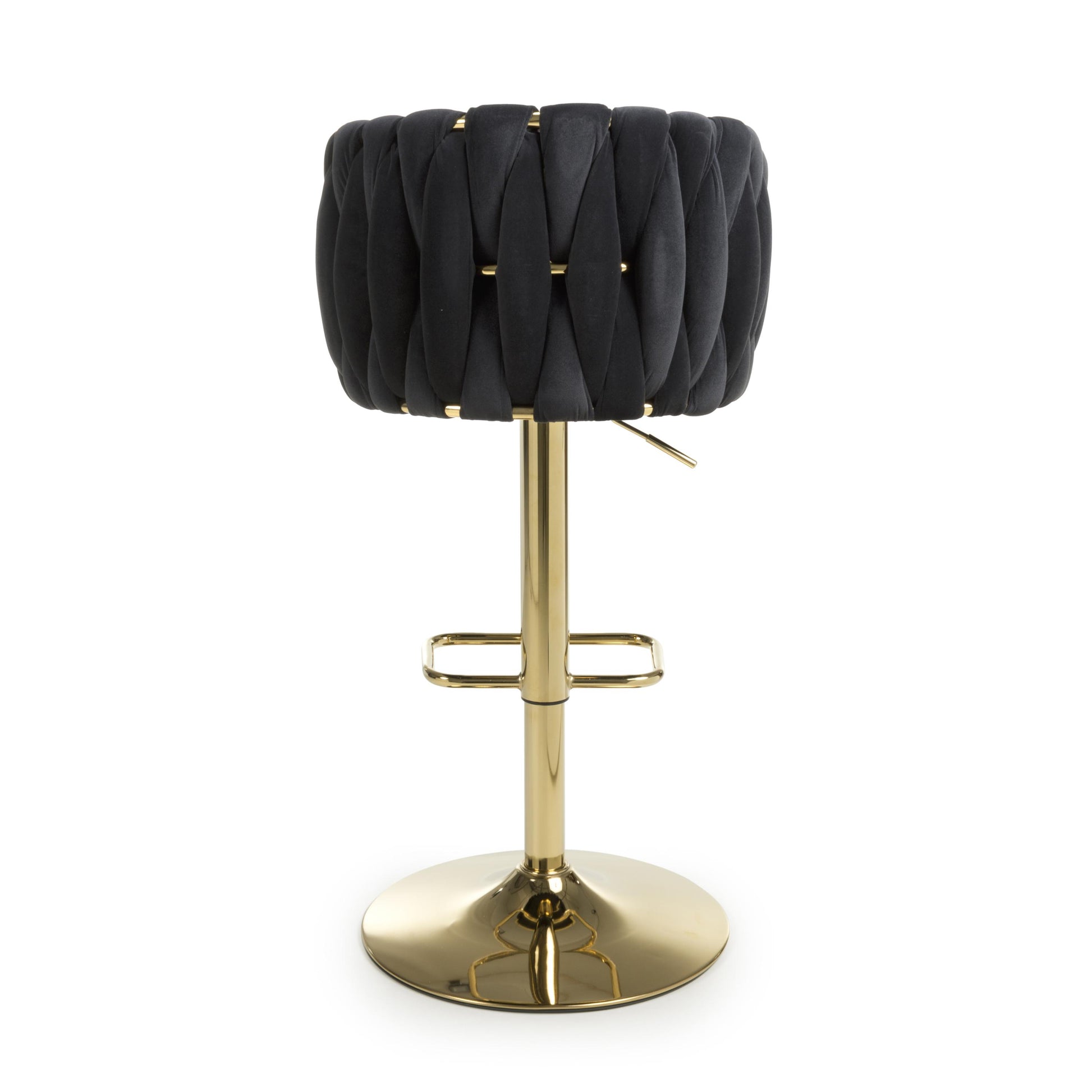 Explore contemporary black velvet bar stool