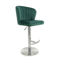Explore contemporary green velvet bar stool