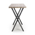 Explore contemporary industrial breakfast bar table