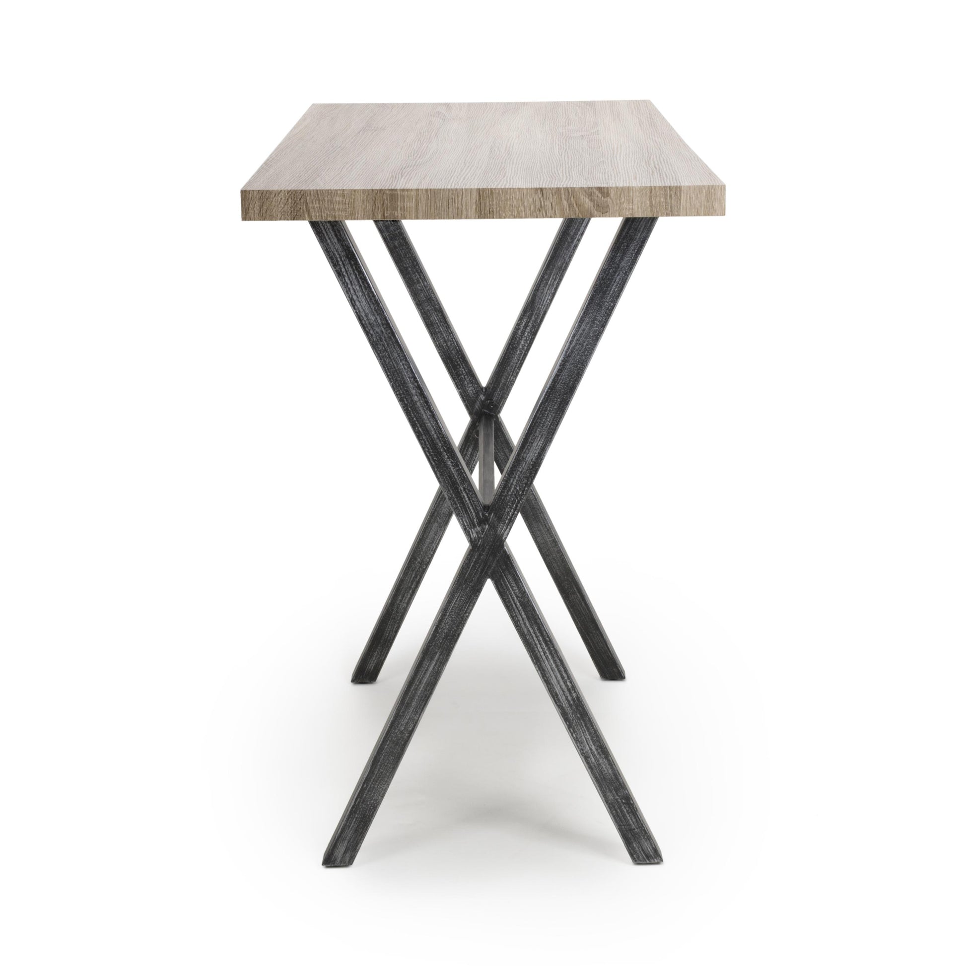 Explore contemporary industrial breakfast bar table