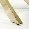 Explore contemporary white and gold dining table