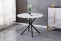 Explore contemporary white round dining table