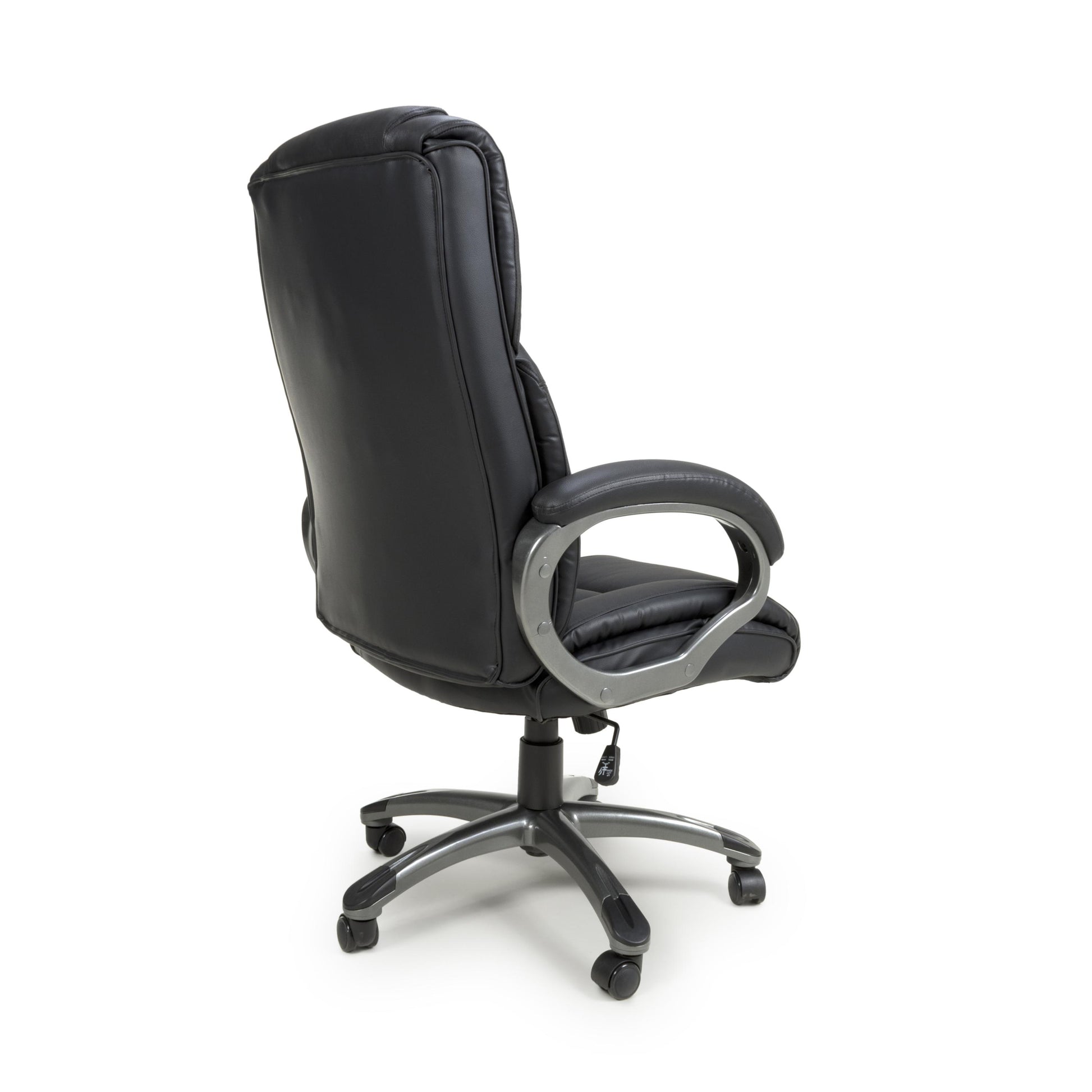 Explore executive black leather office chair