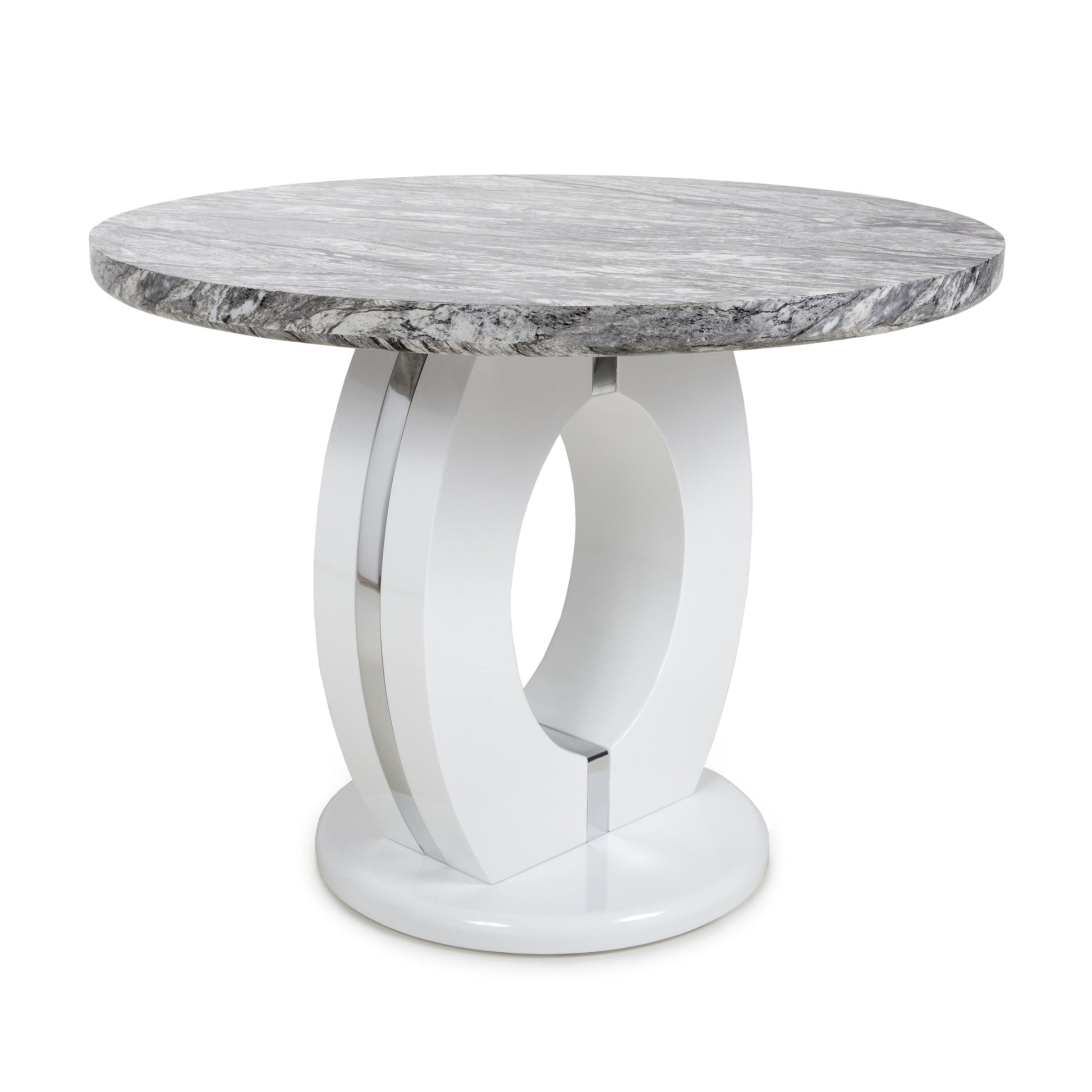 Explore grey white marble effect dining table