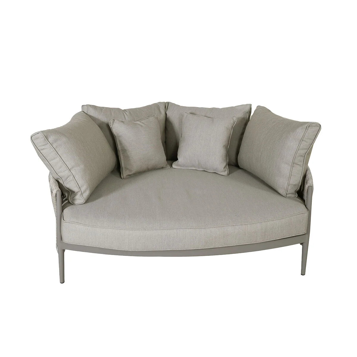 Explore premium Cool Linen outdoor daybed with deep cushions
