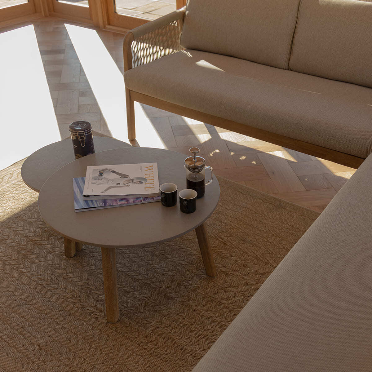 Explore premium FSC Acacia outdoor corner furniture with coffee tables