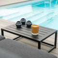 Explore premium outdoor lounge furniture with ceramic glass table