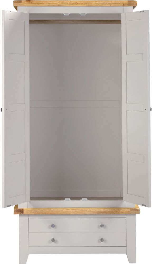Explore the Windsor bedroom wardrobe with full-height hanging space