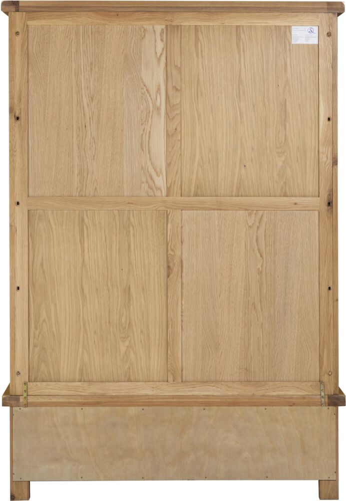 Explore three door wardrobe with internal shelving
