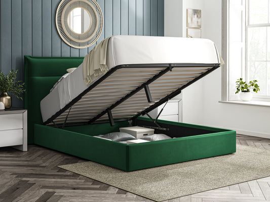 Essentials Green Ottoman Bed