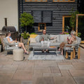 Maze - Florence Rope Weave Large Corner Sofa Set
with Rectangular Coffee Table & Armchair - Blythe Living
