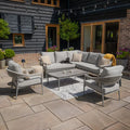 Maze - Florence Rope Weave Small Corner Sofa Set
with Rectangular Coffee Table & 2 Armchairs - Blythe Living