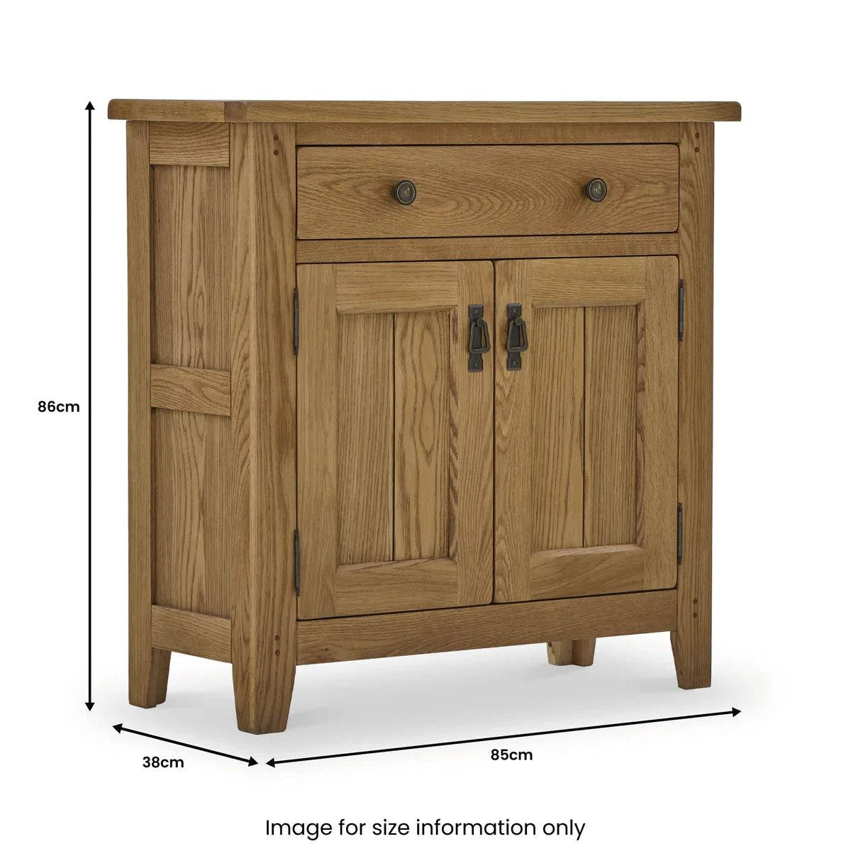 Find Burford Compact Oak Sideboard with 1 Drawer and 2 Doors - Premium Quality