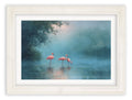 Misty Lake Flamingos - Cream Hurstwood Frame - Blythe Living
