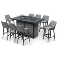 For sale Maze Regal 8 Seat Bar Set with ceramic glass fire pit table
