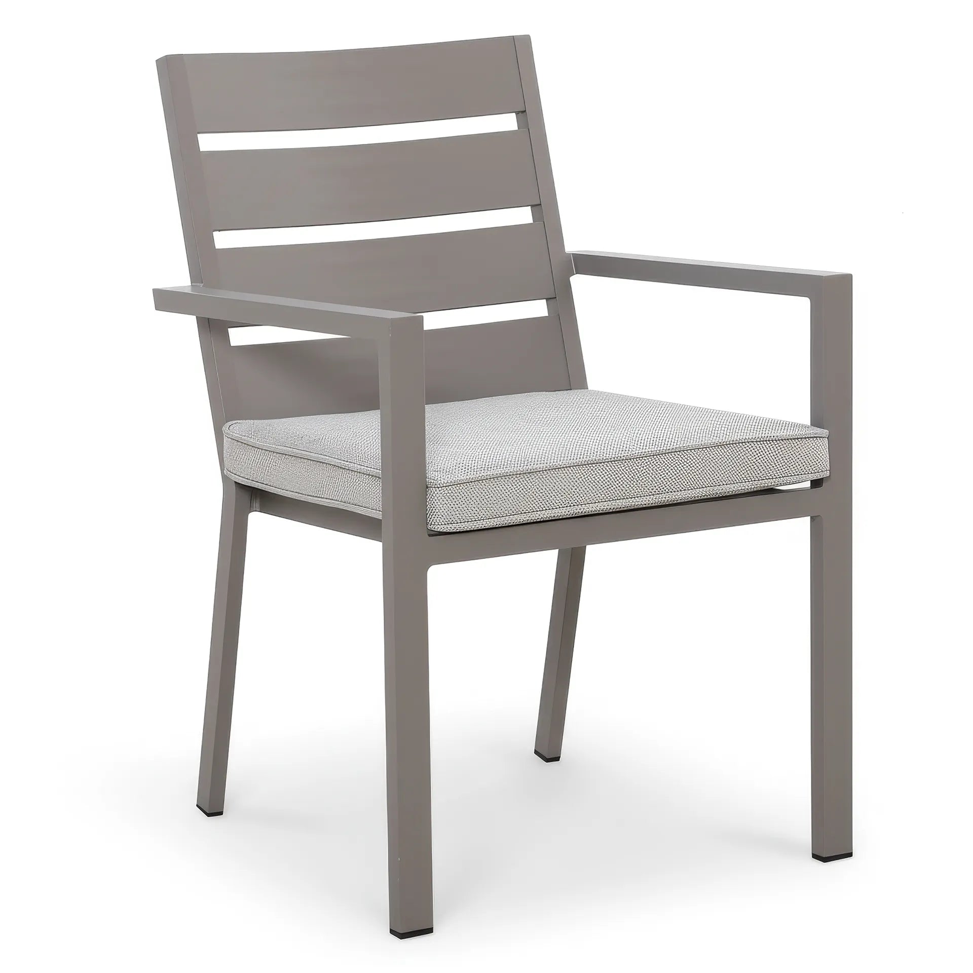 For sale Montreal aluminium dining set with stackable chairs
