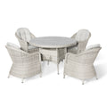For sale Oxford rattan dining set with ceramic glass table
