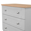 For sale Sussex Kashmir Ash Bardolino Oak low bedroom chest drawers
