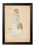 For sale large set of 2 Mughal facing left and right prints