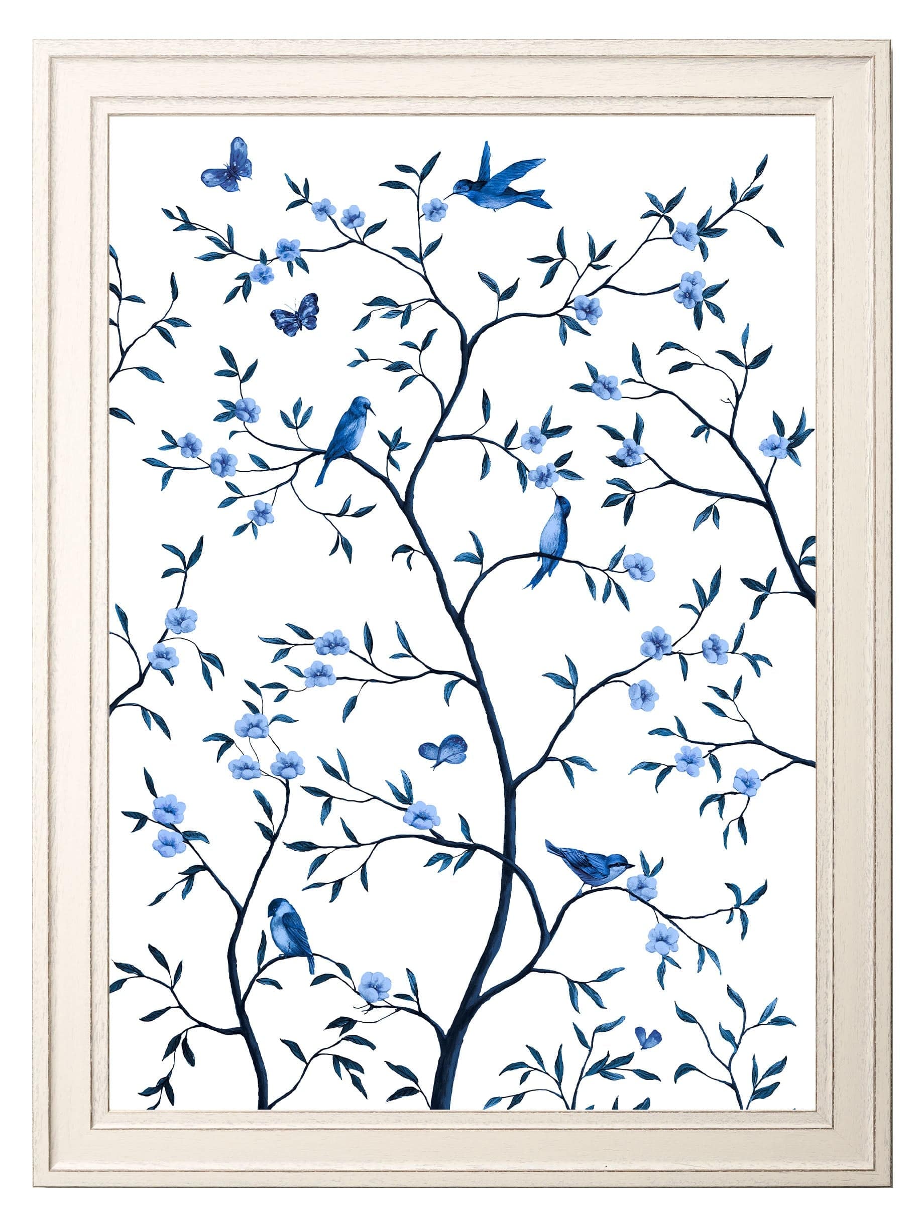 For sale large set of 2 blue tree of life art prints