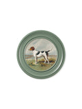 c.1881 Gun Dogs - Round Frame Green - Blythe Living