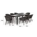 Free UK delivery on Maze Ambition Fire Pit Dining Set
