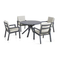 Free UK delivery on Maze New York 4 Seat Round Dining Set