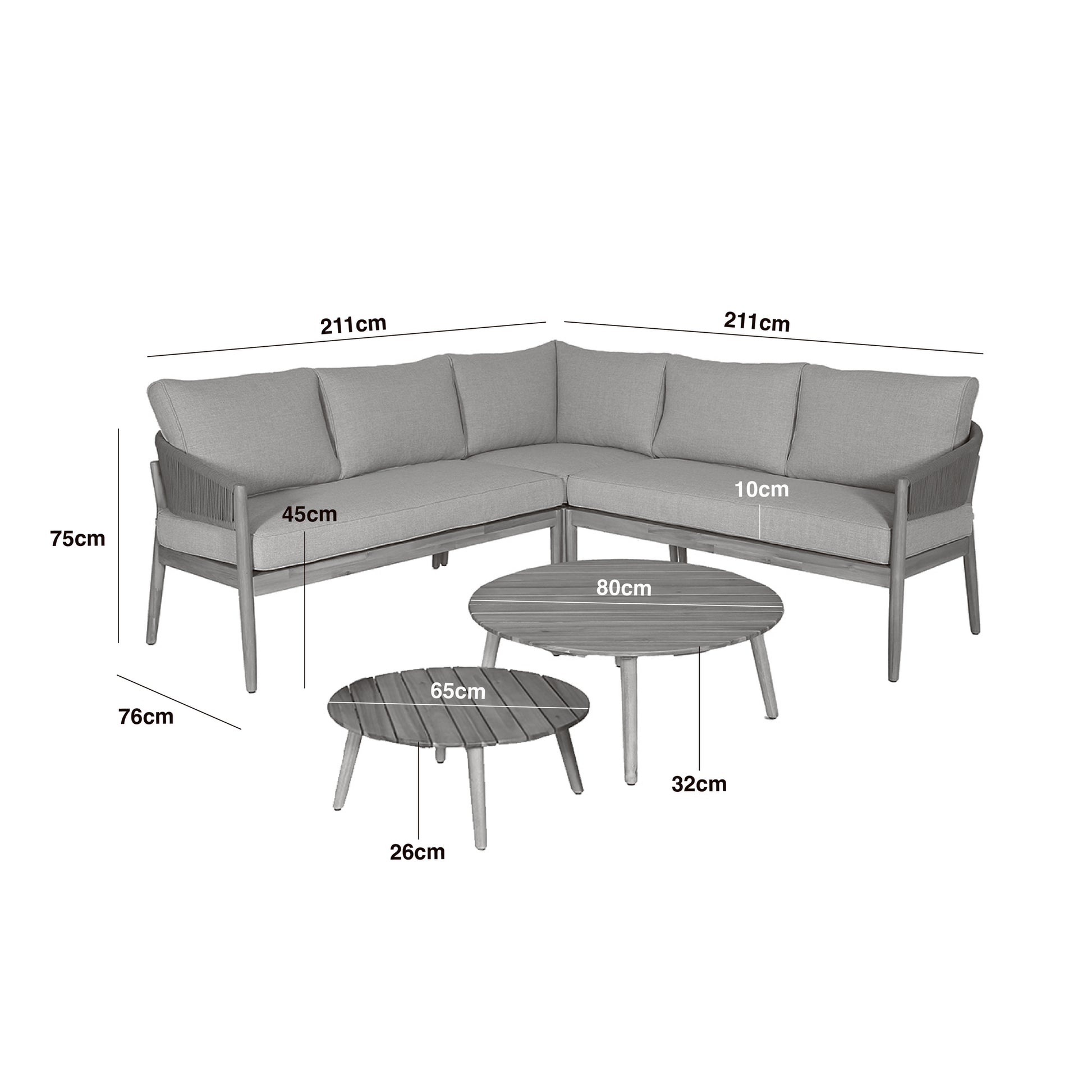Free UK delivery on Maze Porto Rope Weave Corner Sofa Set