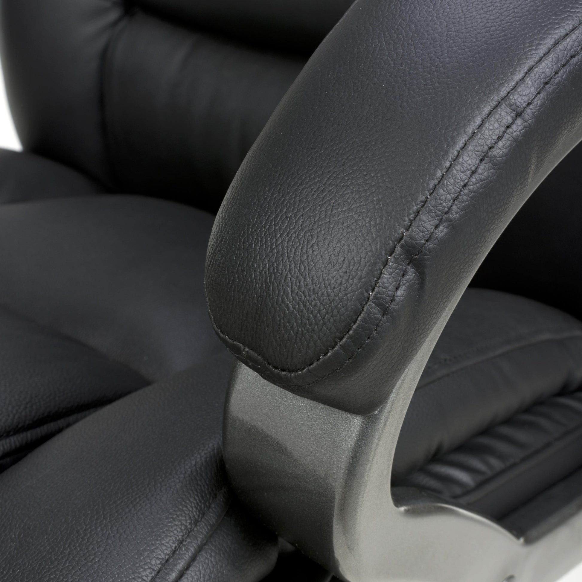 Free UK delivery on Regent Executive Leather Faced Black Office Chair