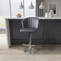 Free UK delivery on Sigma Brushed Velvet Grey Bar Stool