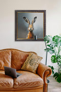 A Curious Hare - Oxford Square Frame - Blythe Living