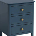 Harrogate Blue 3 Drawer Bedside Table - Blythe Living