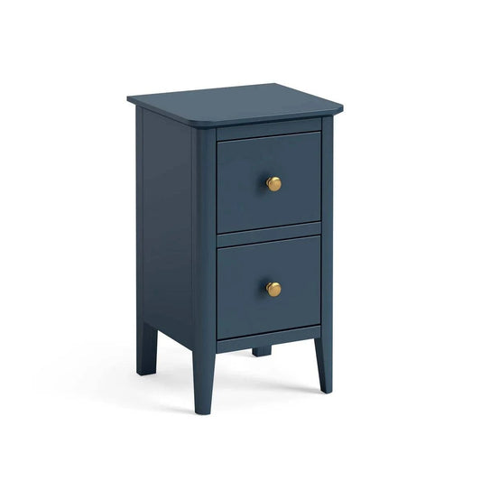 Harrogate Blue Narrow Bedside Table - Blythe Living