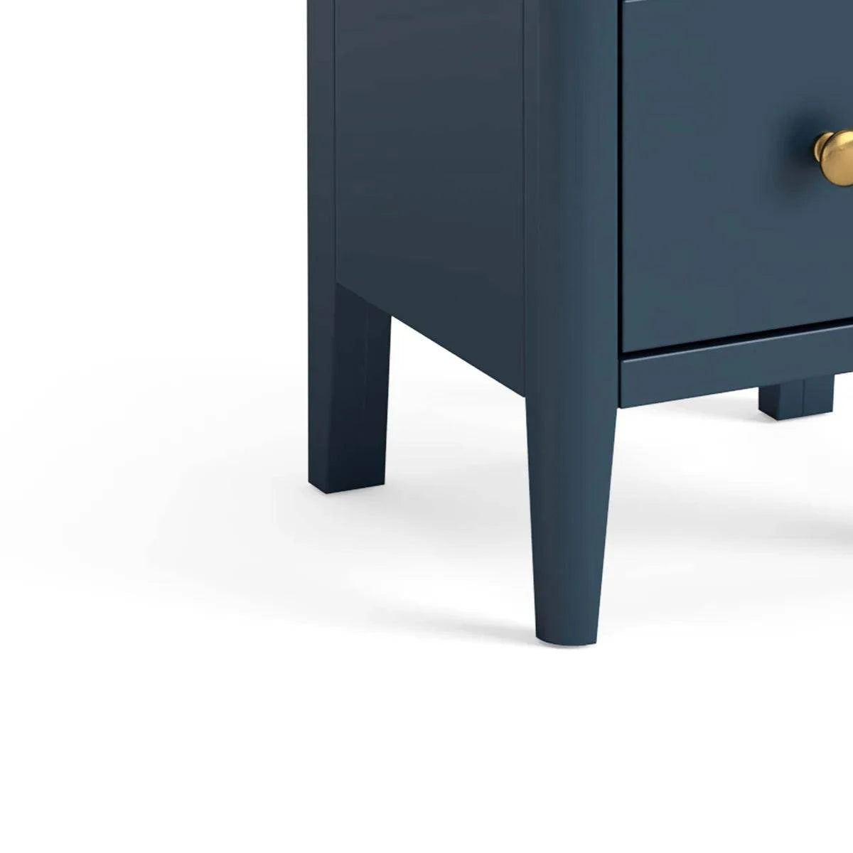 Harrogate Blue Narrow Bedside Table - Blythe Living