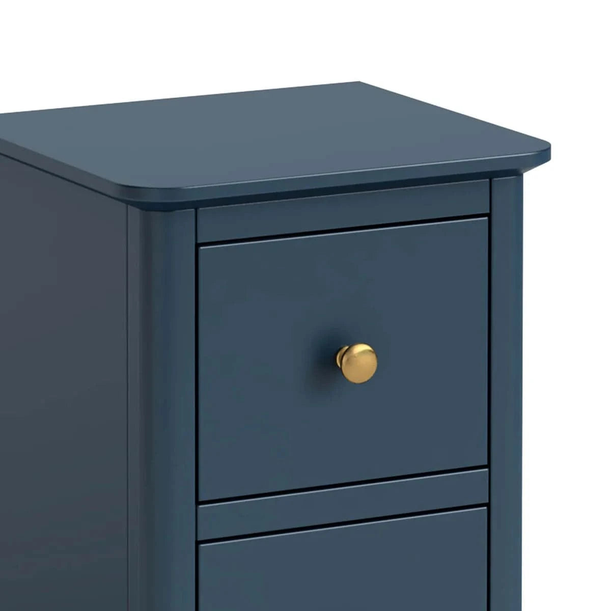 Harrogate Blue Narrow Bedside Table - Blythe Living