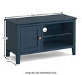 Harrogate Blue 90cm TV Stand - Blythe Living