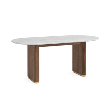 Harvard Dining Table with Marble Top