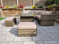 Georgia Corner Sofa Set Mixed Brown