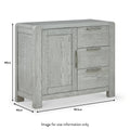 Get Amsterdam Compact Oak Sideboard with Natural Wood Grain and Lacquered Finish