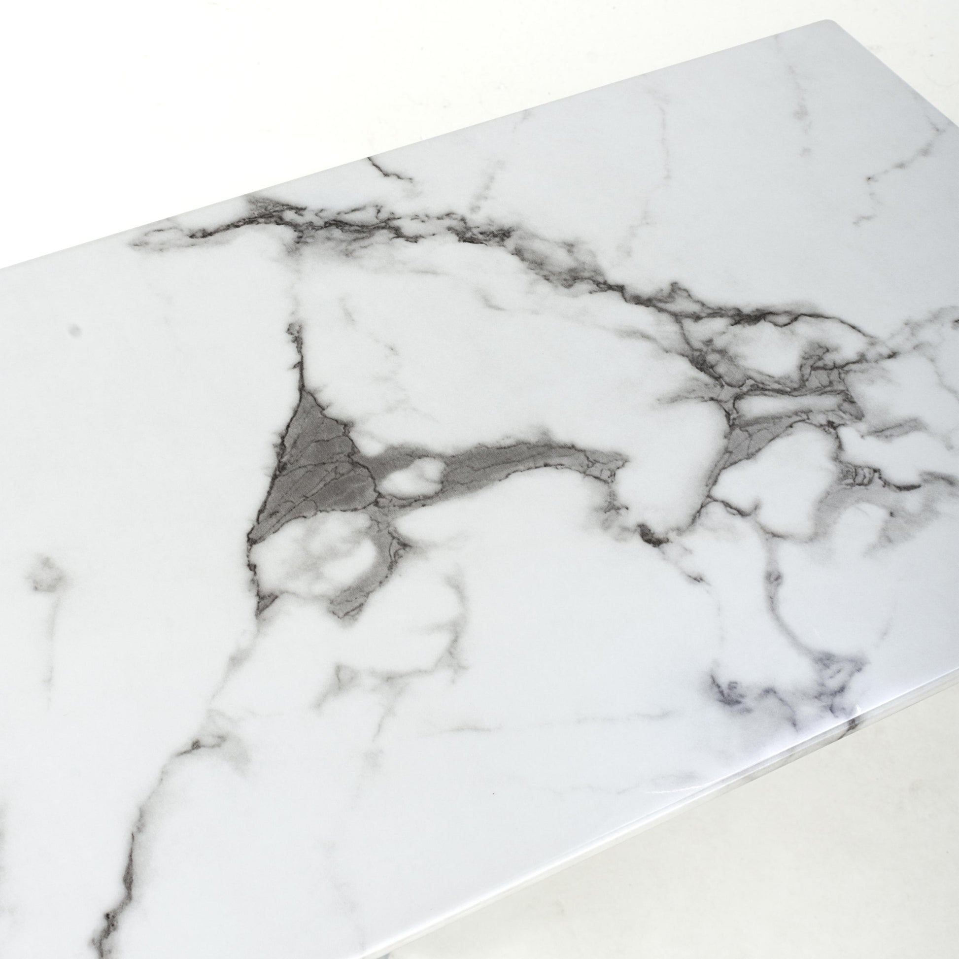 Get Astoria Rectangular Marble Effect Console Table for Living Rooms For Sale