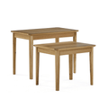 Get Bath Oak Solid Wood Nest of Tables for Modern Living Rooms
