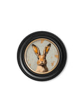 Get Digitally Restored Fox and Hare Art Prints in Oxford Round Frames