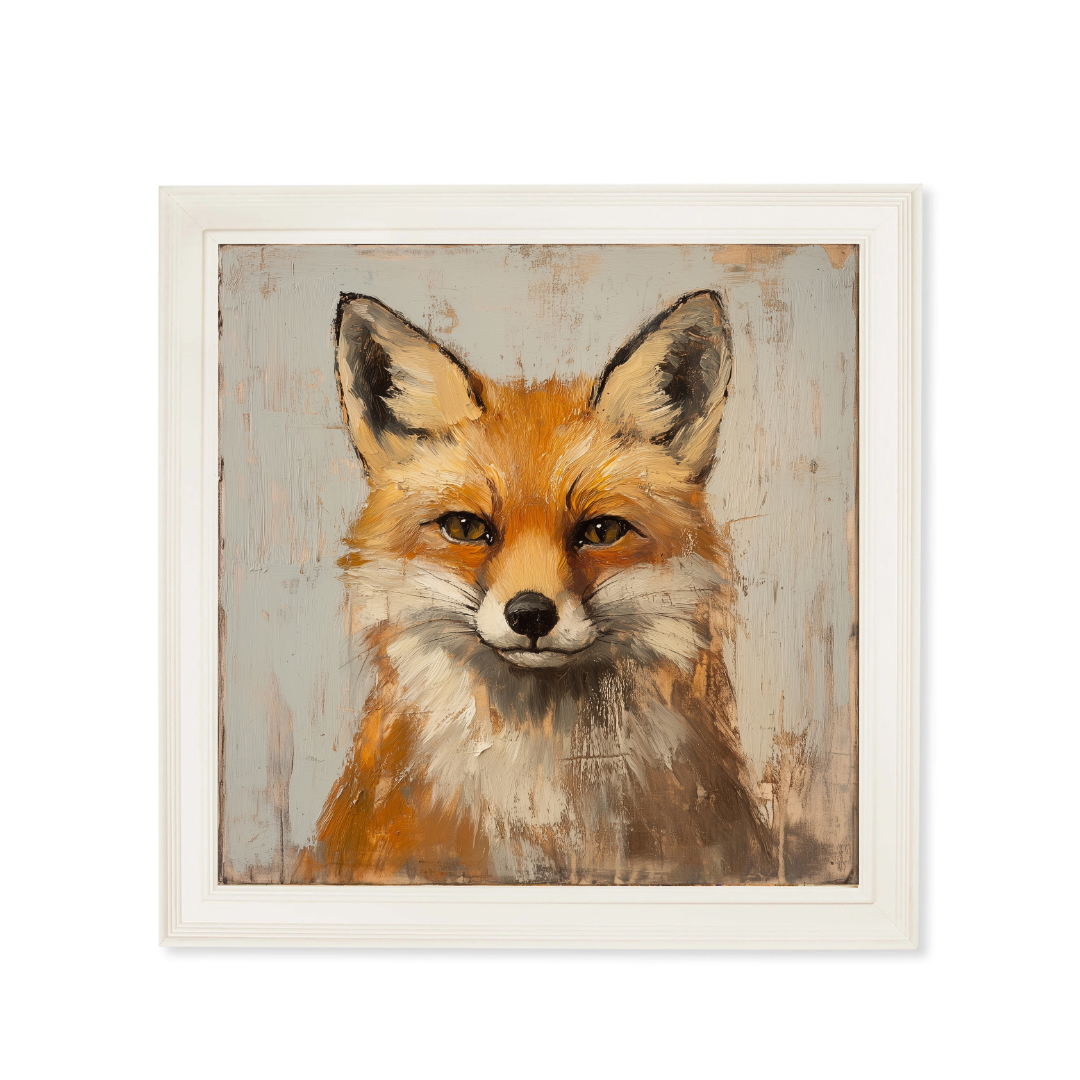 Get Digitally Restored Fox and Hare Art Prints in Oxford Slim Frames