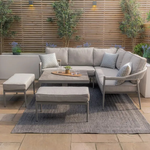 Get Florence Corner Dining Set, aluminium frame
