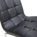 Get Jenner Leather Effect Black Chrome Dining Chair with free UK delivery