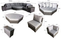 Get Jessica Modular Garden Lounge Set in Mixed Brown - 4 Carton Delivery