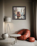 Get London Bus square frame for stylish home interiors